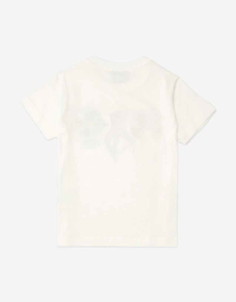 Fendi Boys Marine Life T-Shirt in White