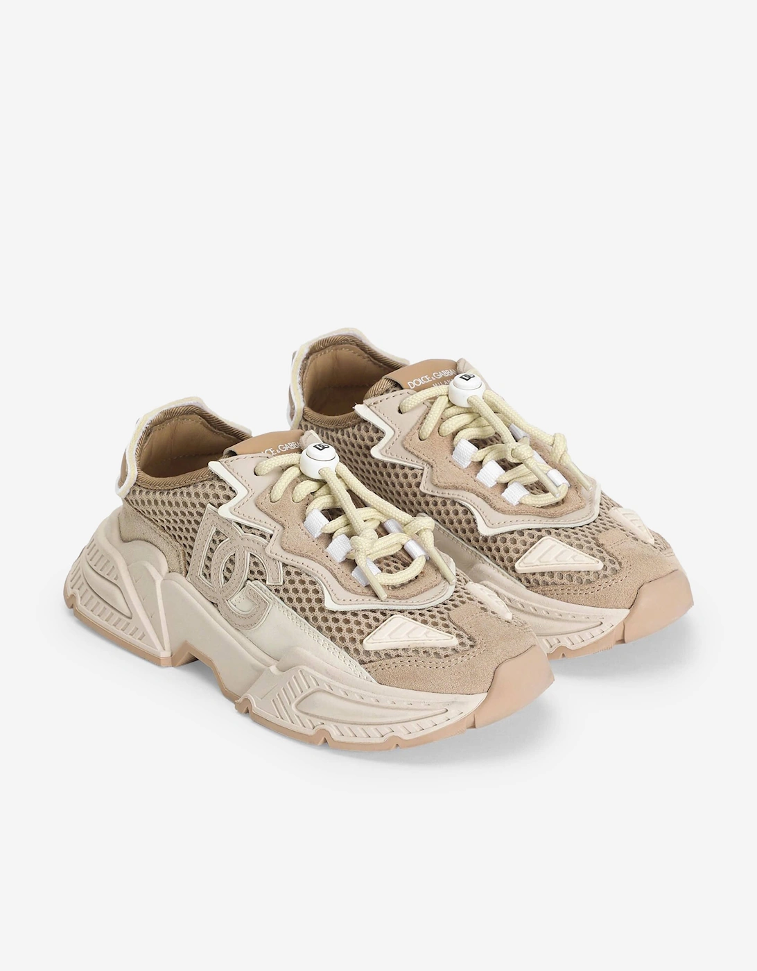 Dolce & Gabbana Kids DG Daymaster Trainers in Beige