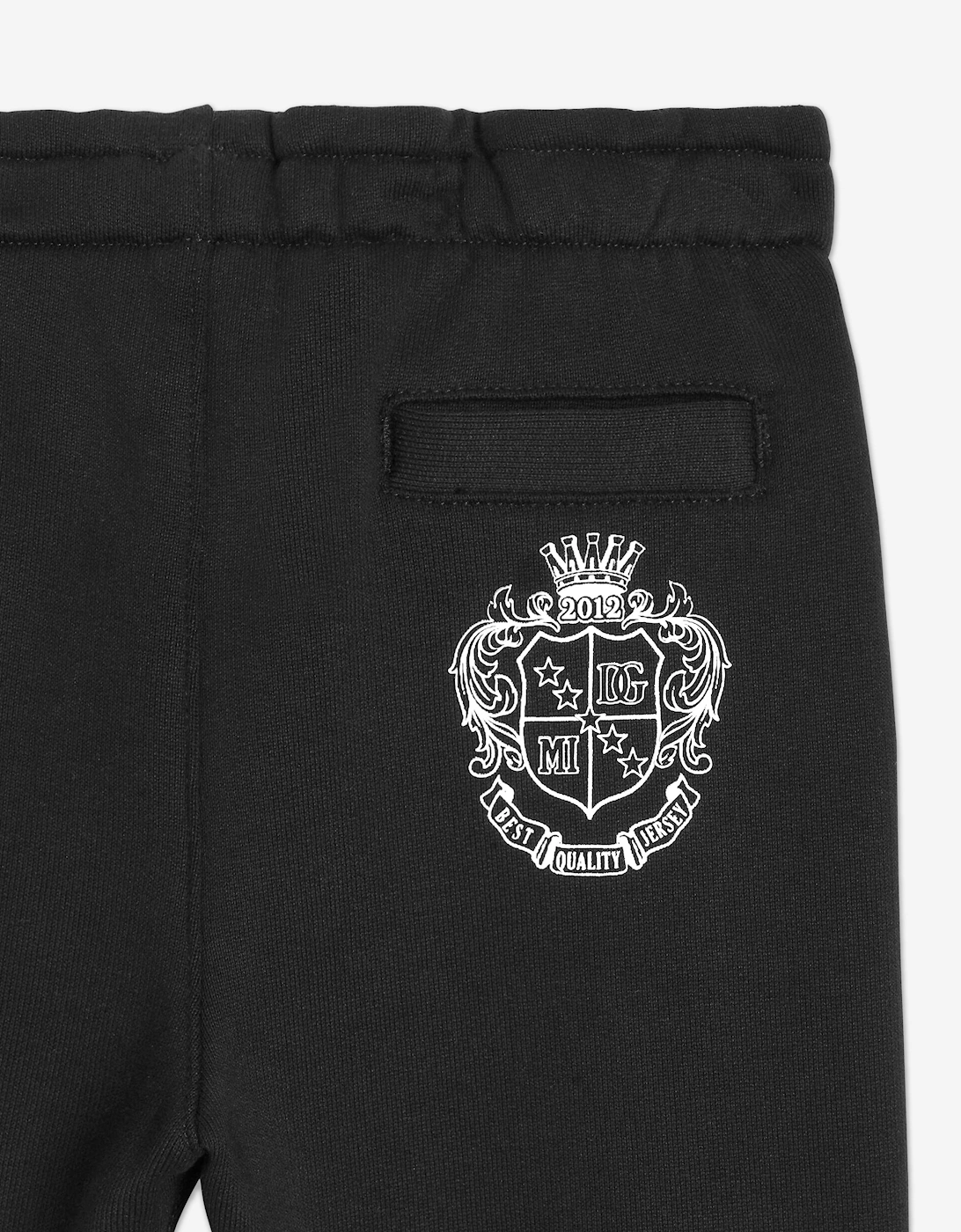 Dolce & Gabbana Baby Boys Shield Logo Joggers in Black