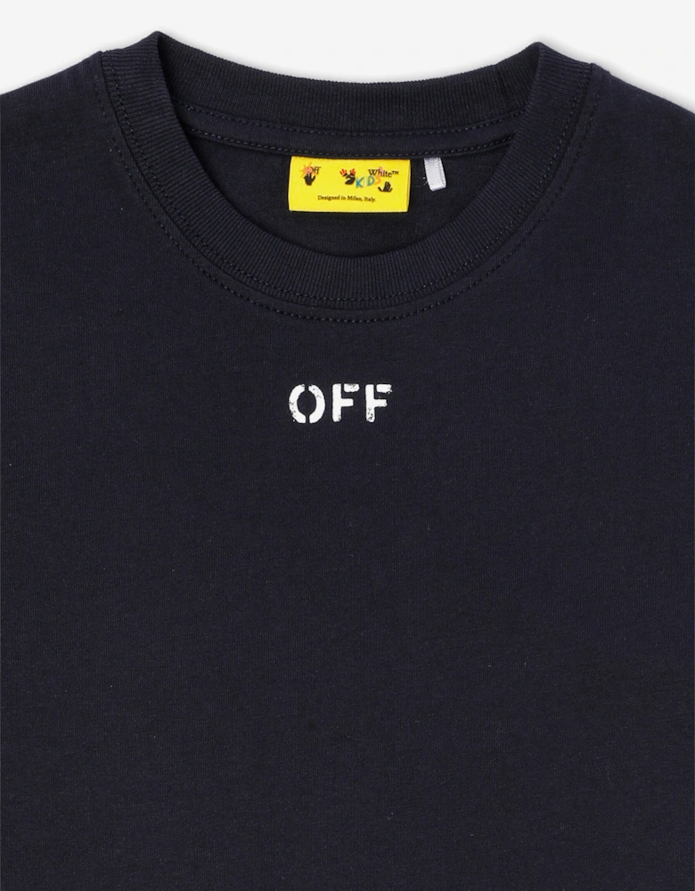 Off-White Kids Off Stamp 2 Pack T-Shirt Set in Black