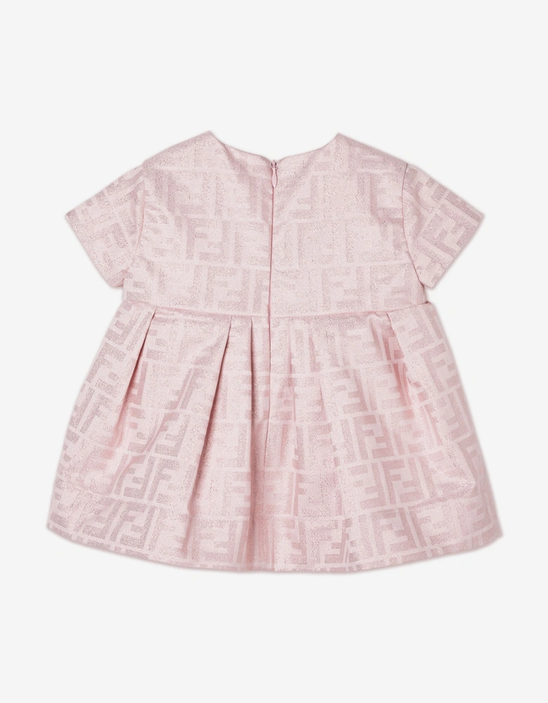 Fendi Baby Girls FF Monogram Dress in Pink