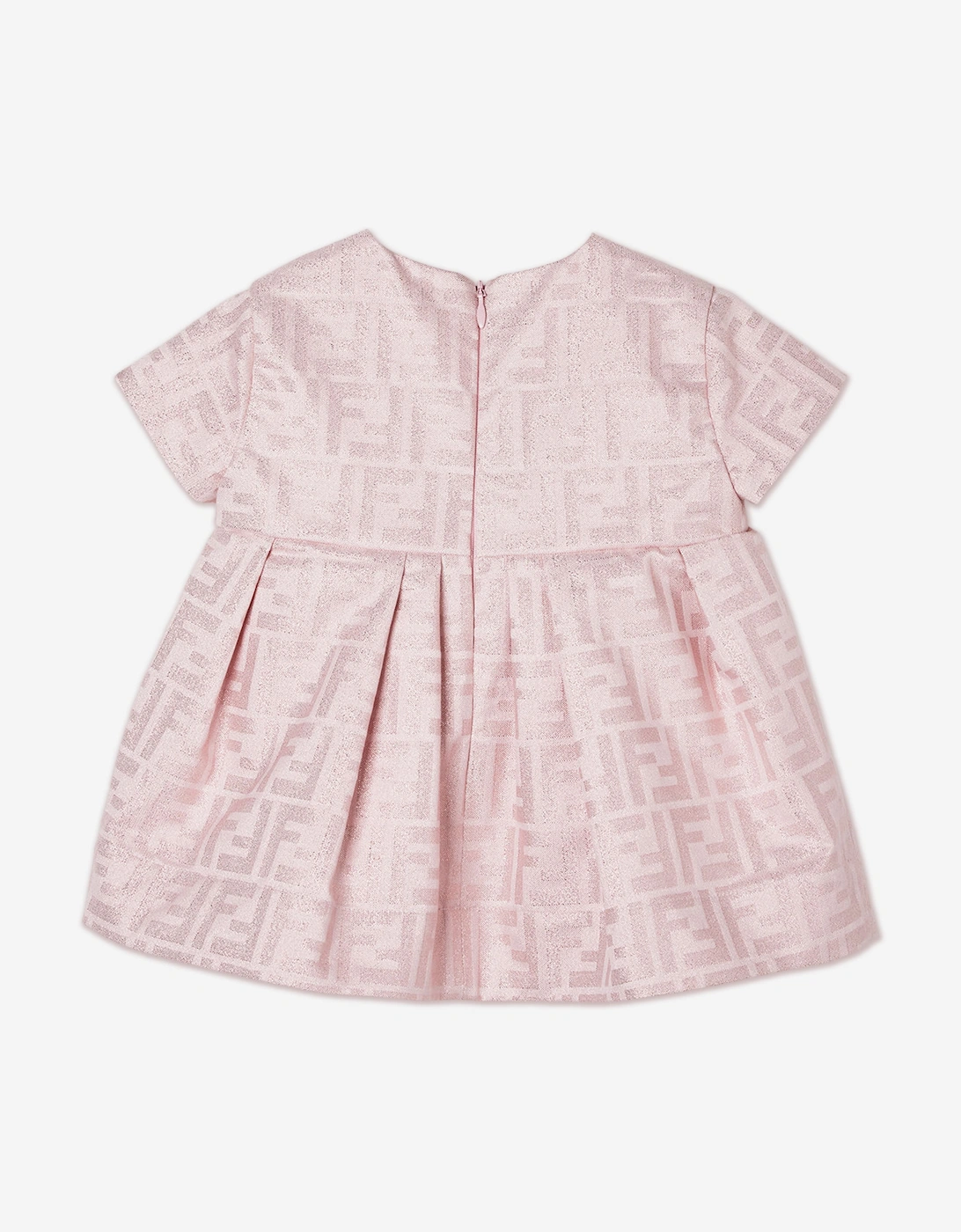 Fendi Baby Girls FF Monogram Dress in Pink