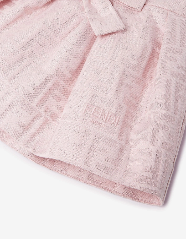 Fendi Baby Girls FF Monogram Dress in Pink
