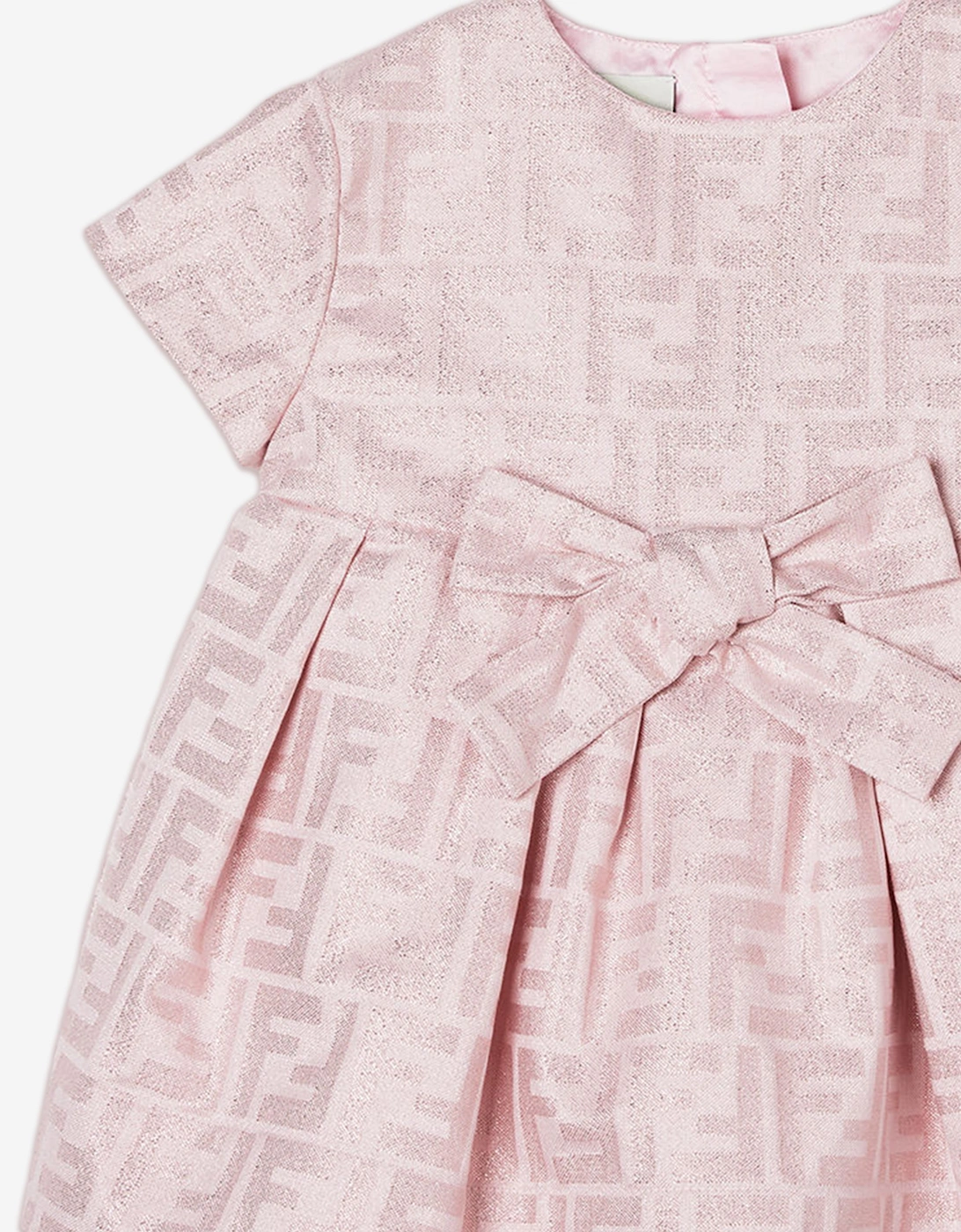 Fendi Baby Girls FF Monogram Dress in Pink