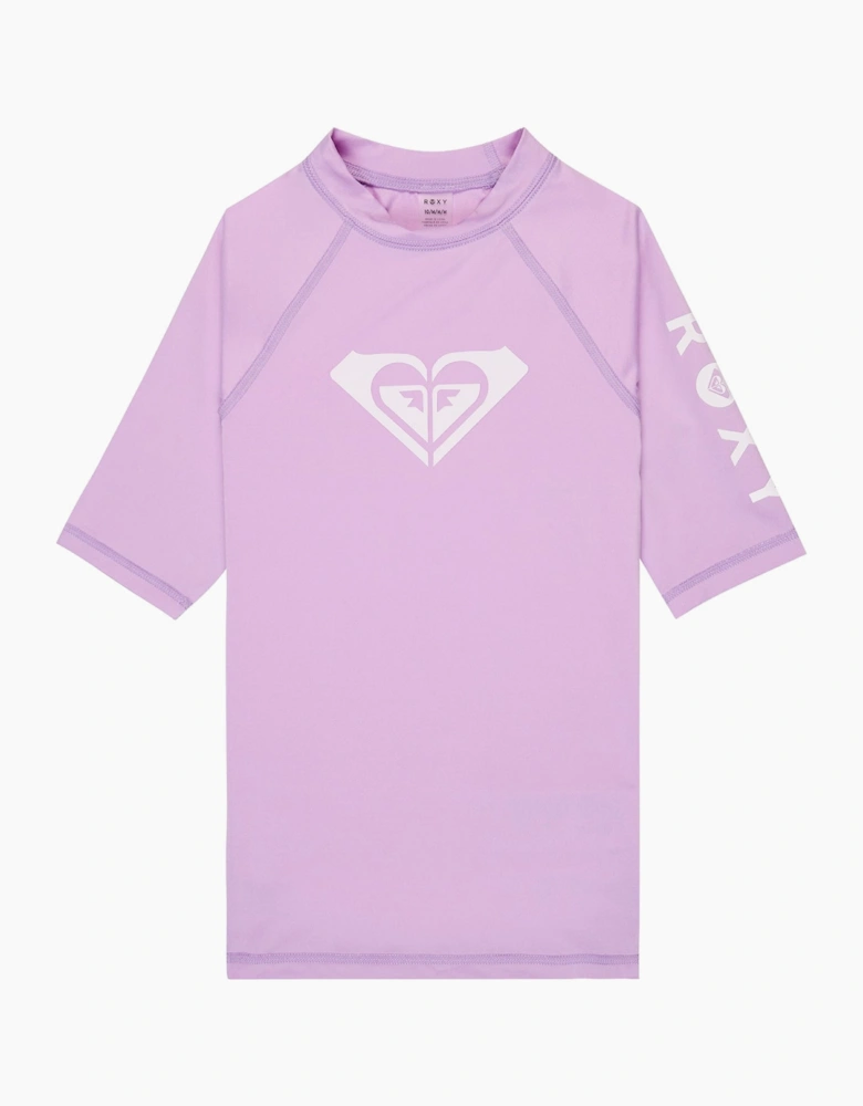 Roxy Kids Wholehearted Short Sleeve Rash Vest