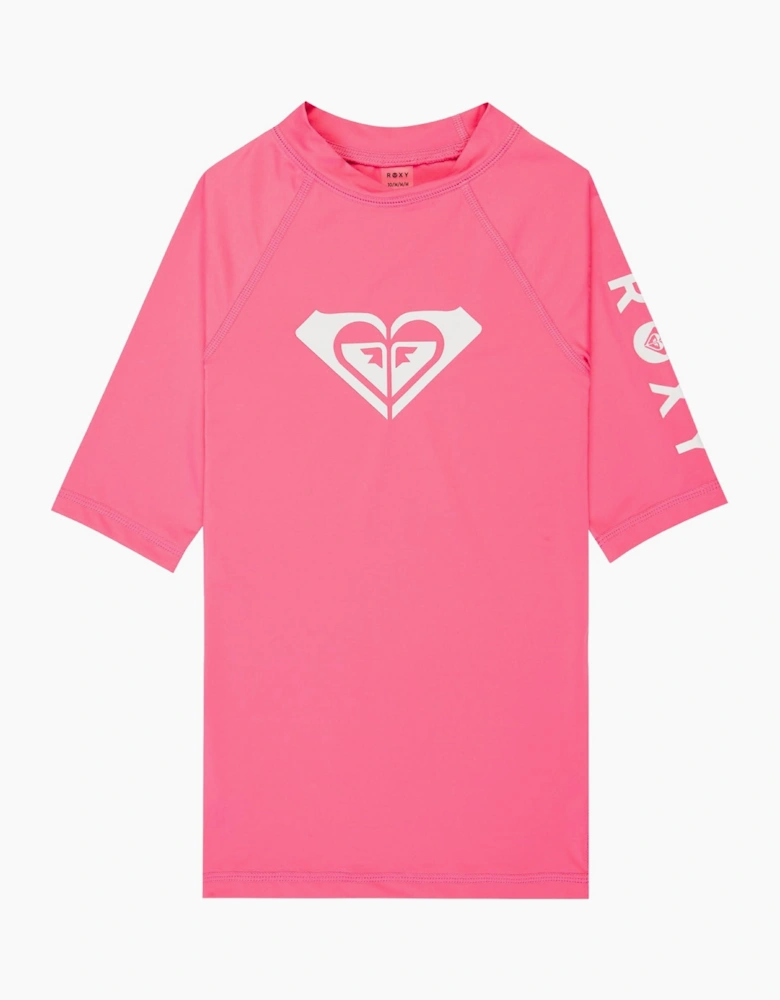 Roxy Kids Wholehearted Short Sleeve Rash Vest