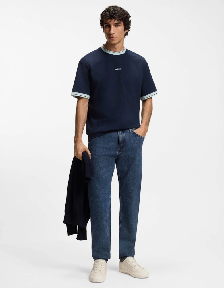 BOSS Orange Maine Mens Regular-Fit Jeans - Medium Blue 424