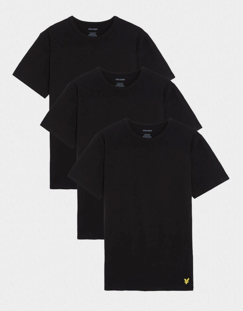 Lyle & Scott Mens Basic 3 Pack T-shirt - Z865 Jet Black