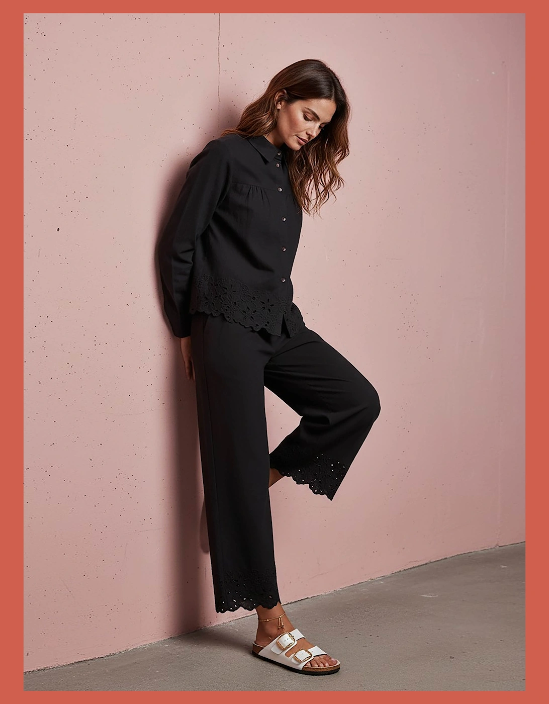 Koren Embroidered Blouse In Black