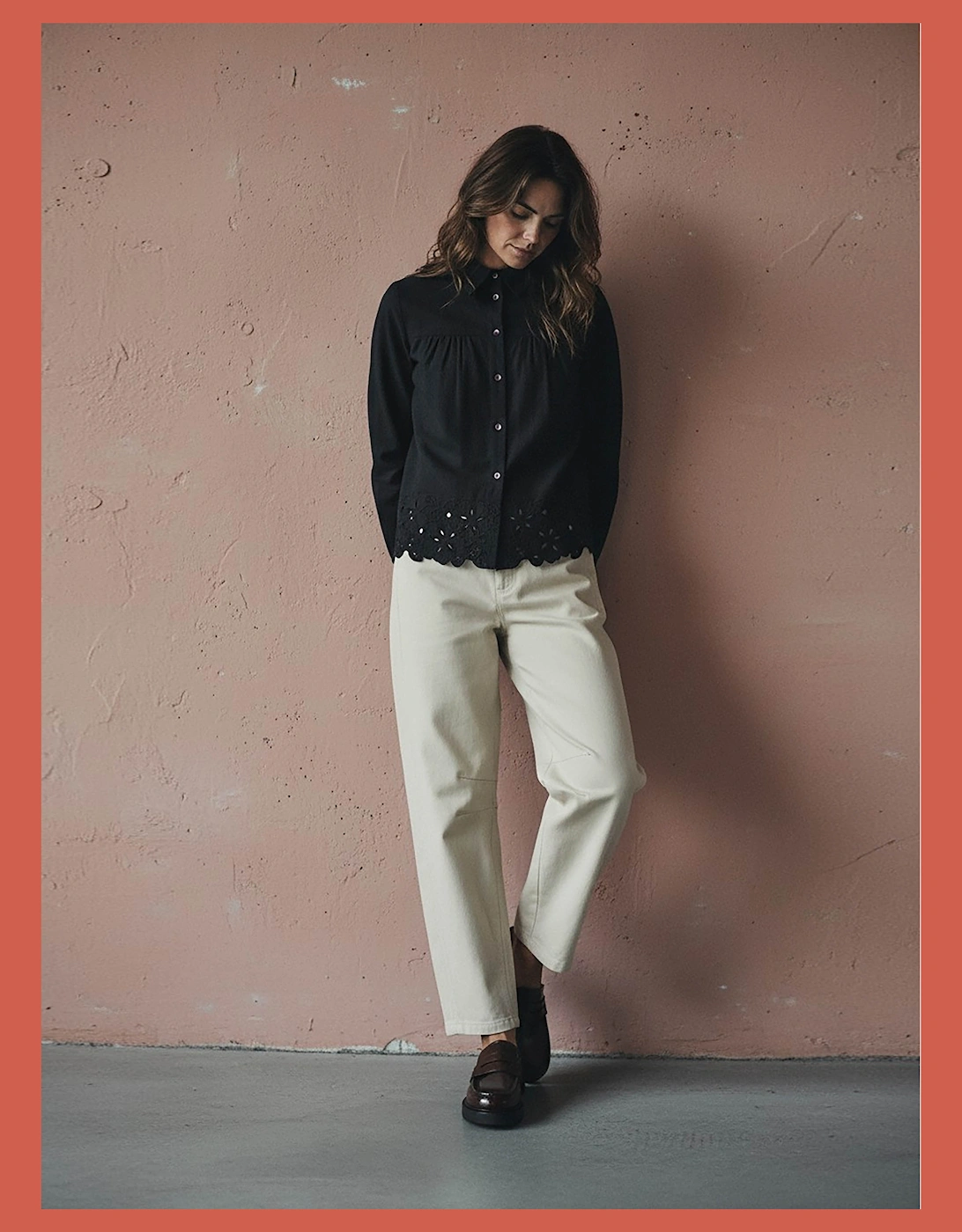 Koren Embroidered Blouse In Black