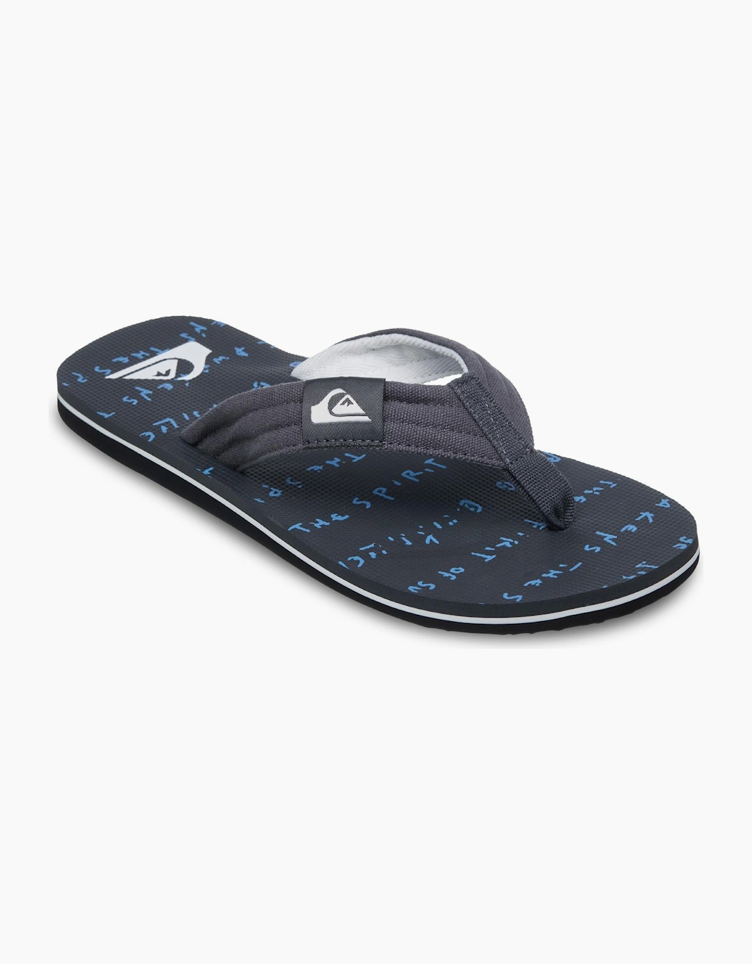 Quiksilver Men's Navy Molokai Screen Flip Flops - Size: 9