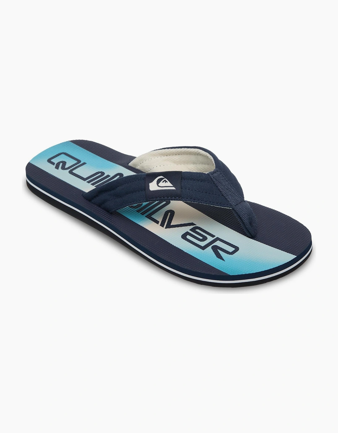 Quiksilver Men's Navy Molokai Screen Flip Flops - Size: 10
