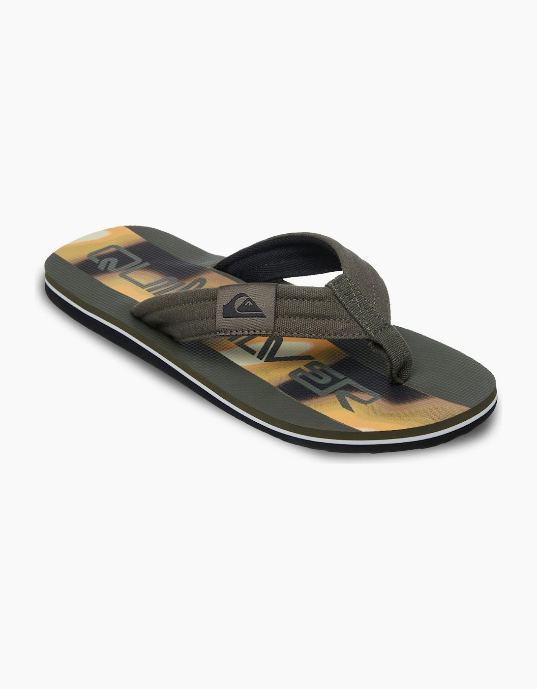 Quiksilver Men's Tan Molokai Screen Flip Flops - Size: 9