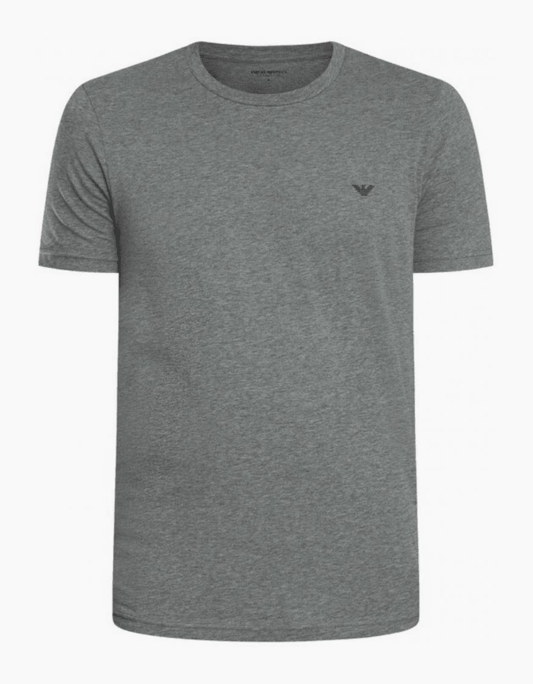 Cotton 2-Pack Round Neck Eagle Logo Black/Grey T-Shirt