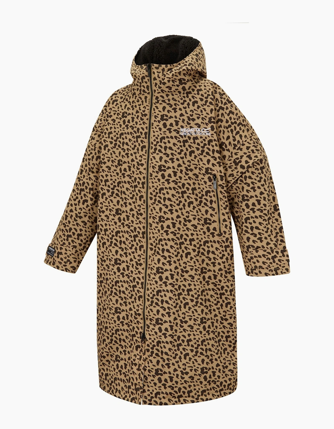 Regatta Unisex Adult Leopard Print Waterproof Reversible Changing Robe