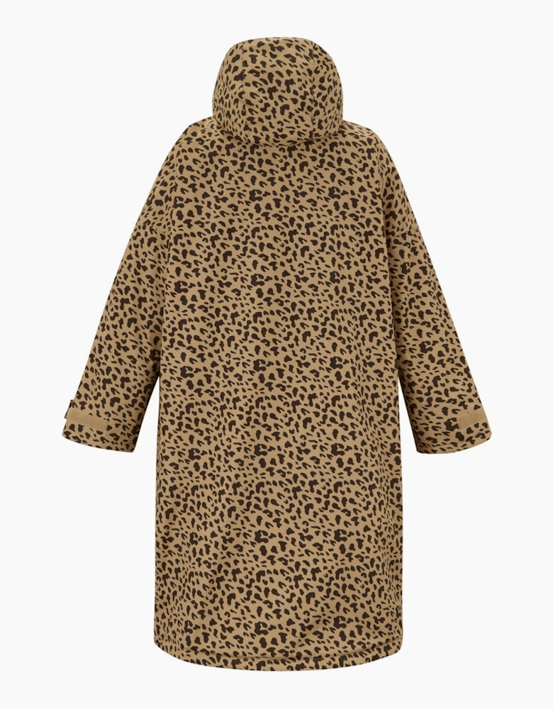 Regatta Unisex Adult Leopard Print Waterproof Reversible Changing Robe