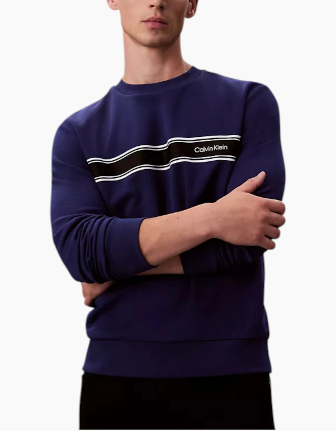 Calvin Klein Mens Sweatshirt Crew Neck Top, 5 of 4