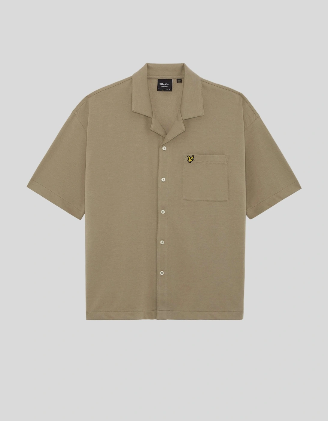 Short Sleeve Revere Collar Shirt