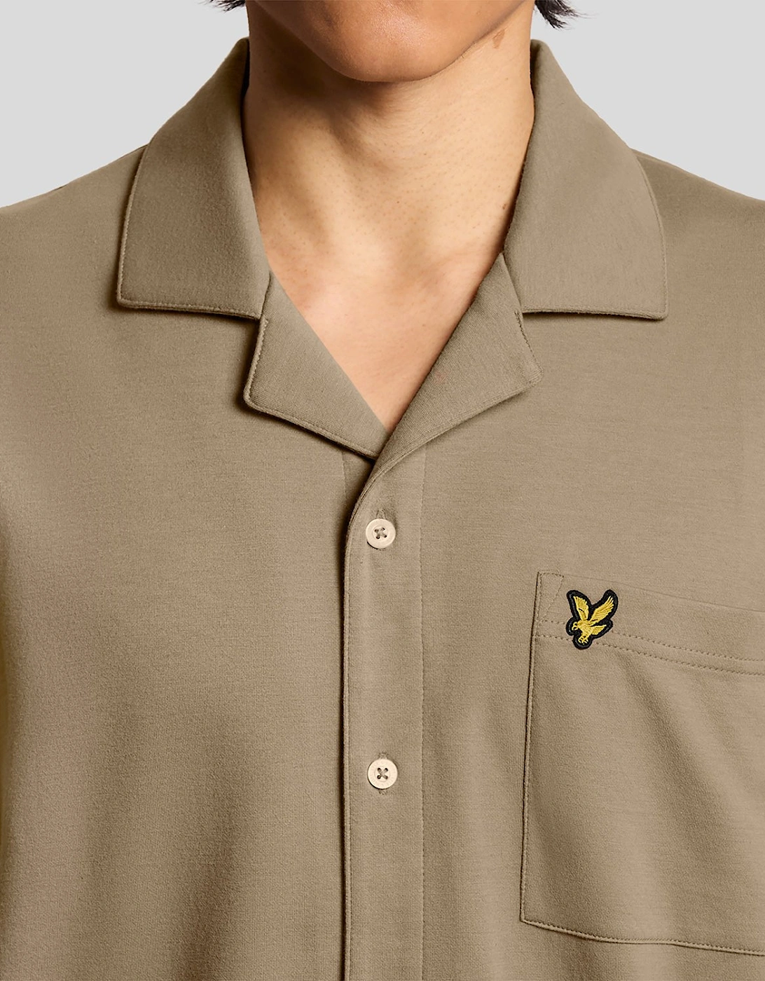 Short Sleeve Revere Collar Shirt