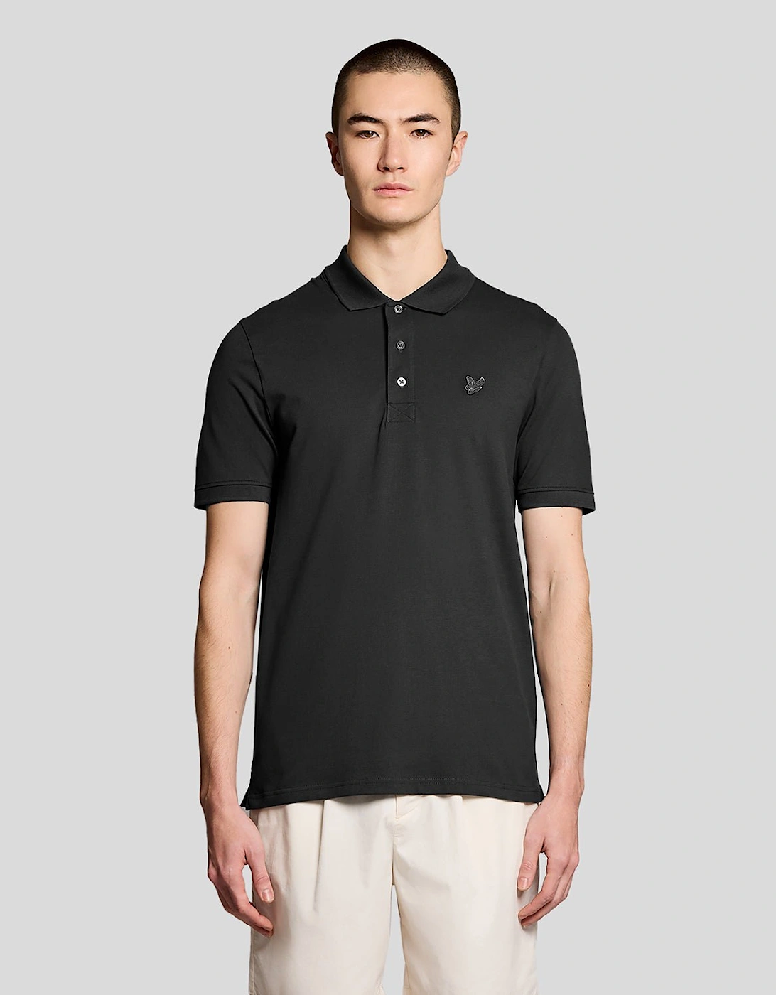 Lyle And Scott Men's Black Superfine Cotton Polo Shirt  36 S