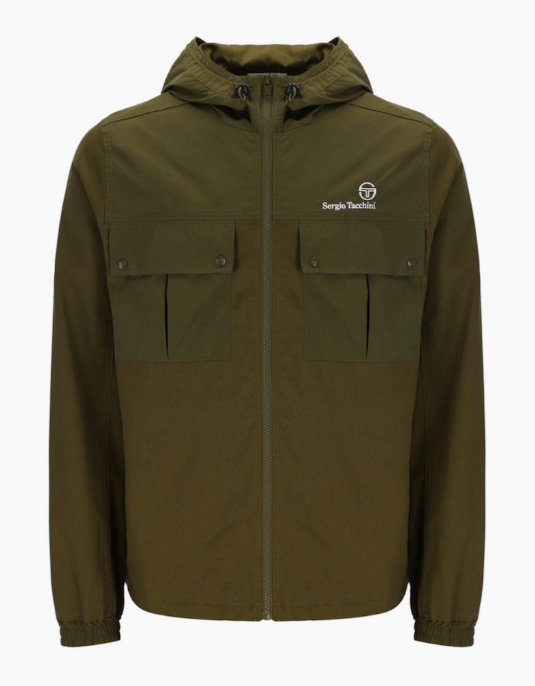 Sergio Tacchini Calisti Hooded Jacket - Dark Olive
