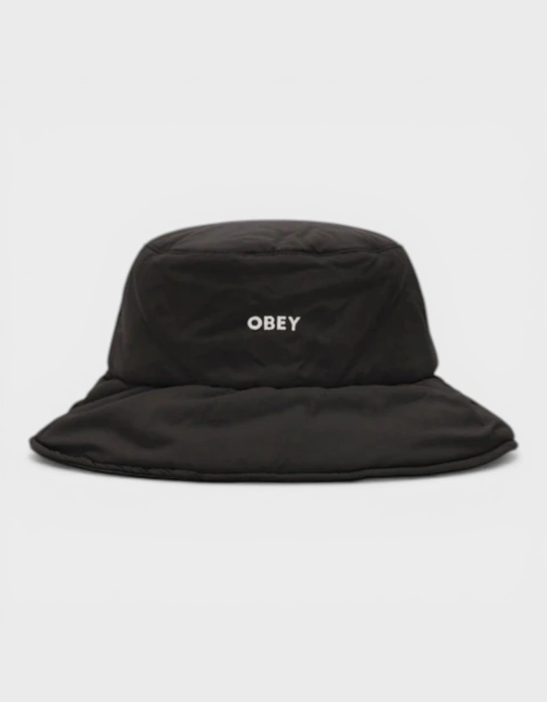 Logo Bucket Hat Black White