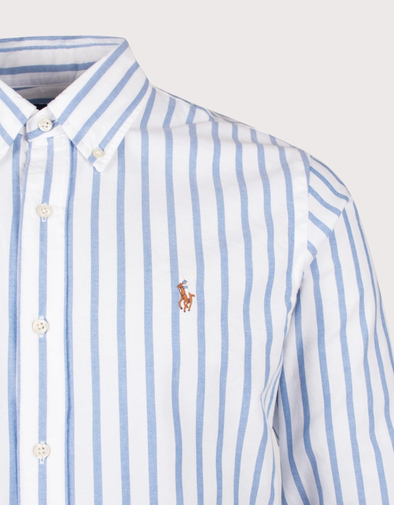 Custom Fit Striped Oxford Shirt