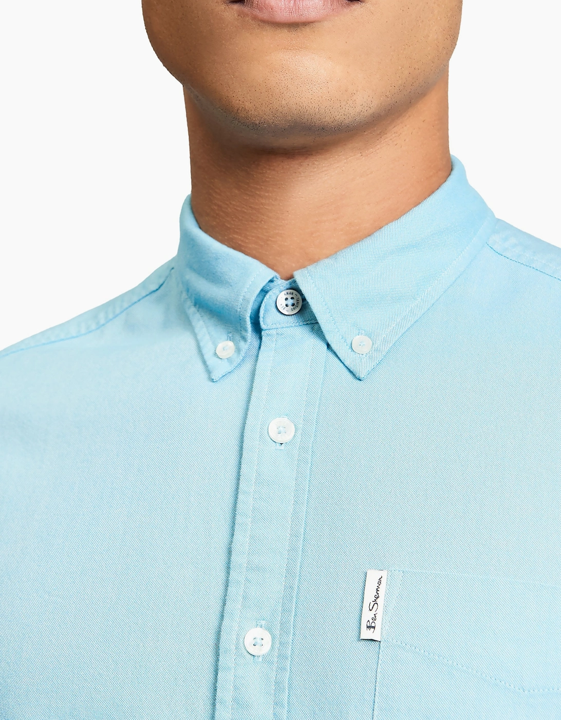 Short Sleeve Signature Oxford Men's Shirt | Sky