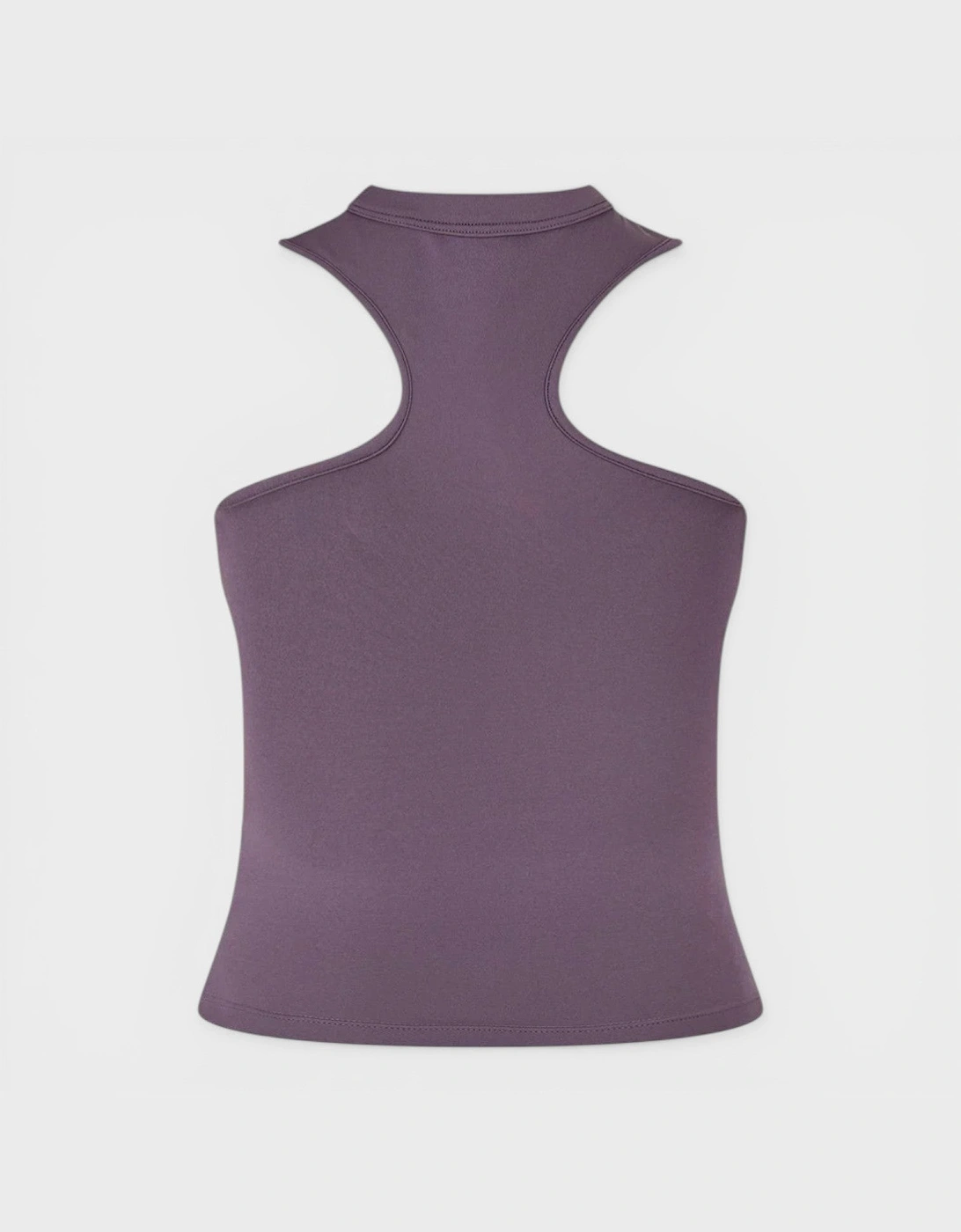 Sleek Asymmetric Rowing Top Violet