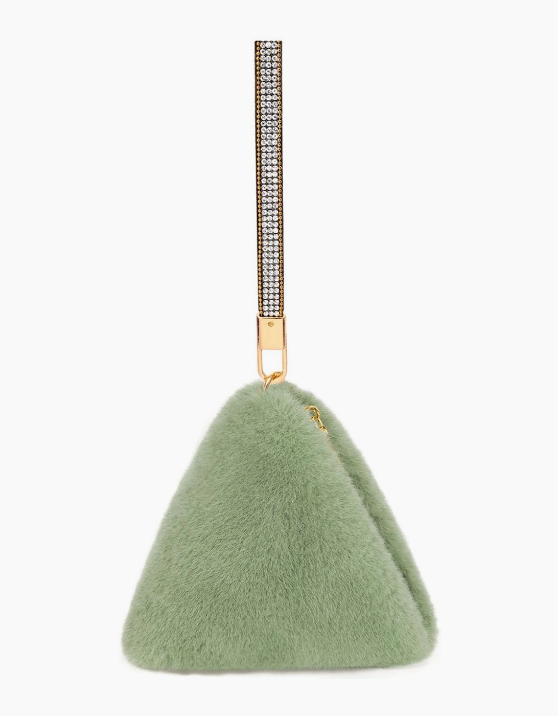 Pyramid Faux Fur Bag