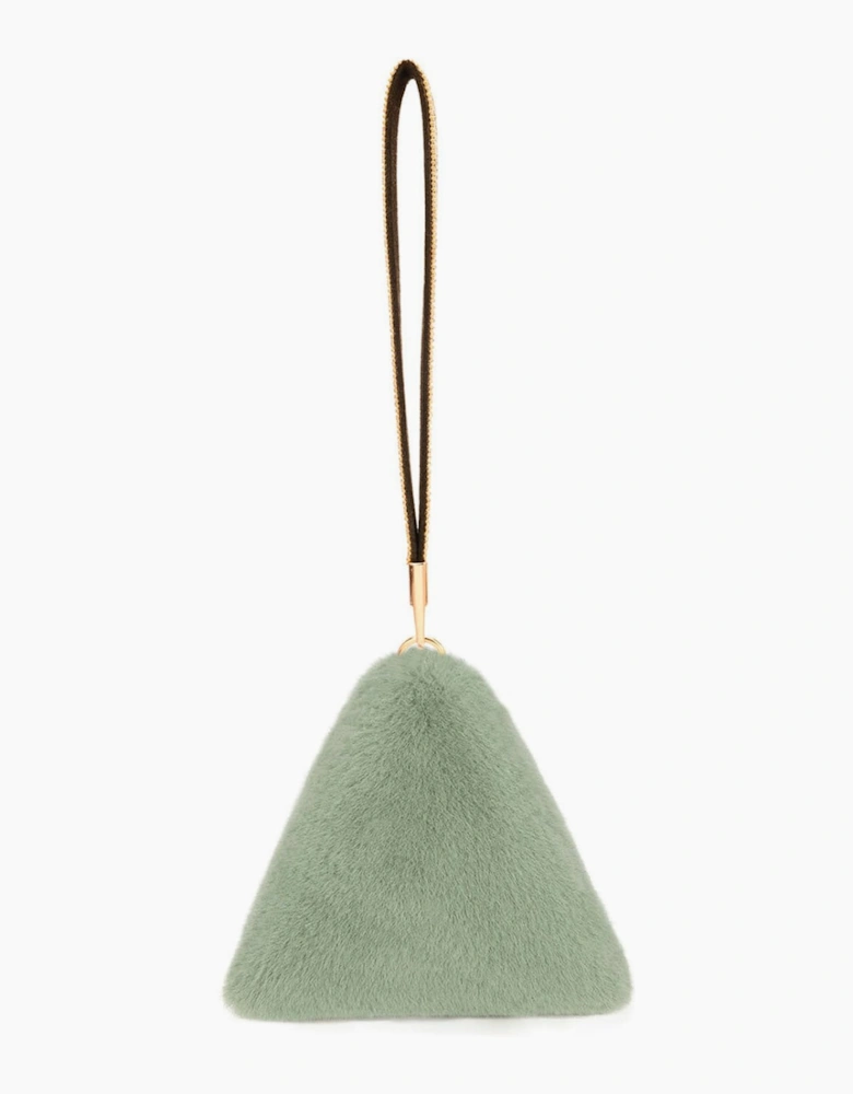Pyramid Faux Fur Bag