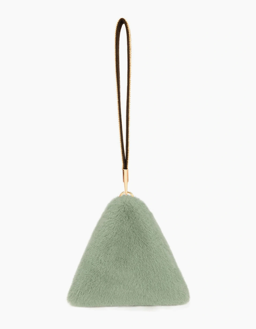 Pyramid Faux Fur Bag