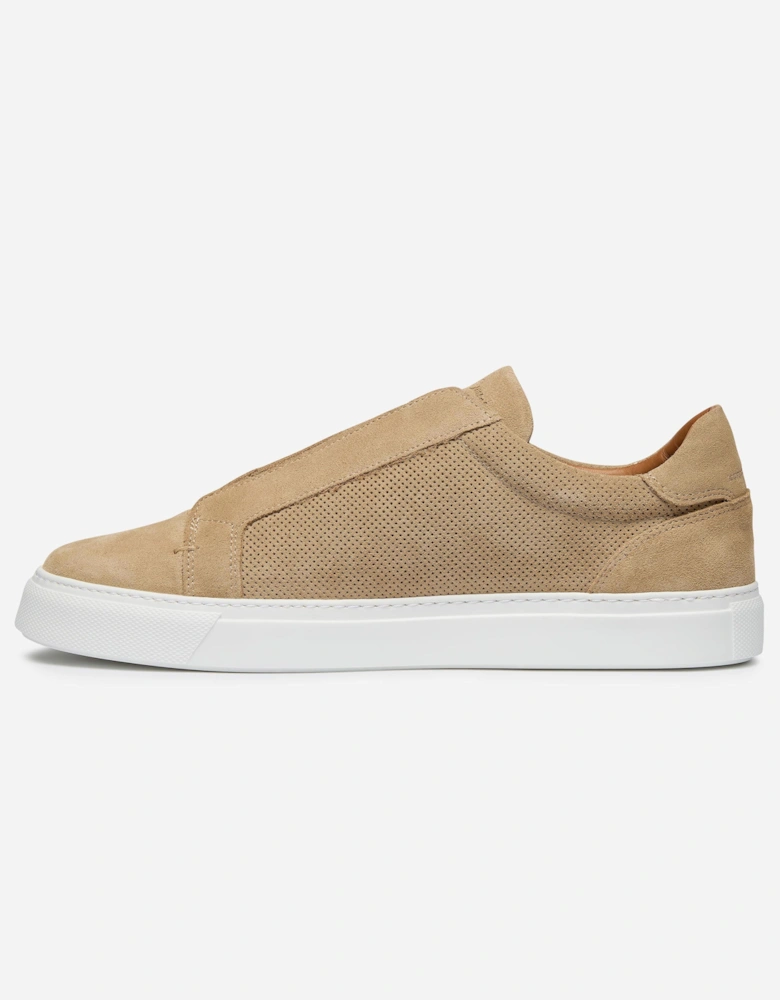 Oliver Sweeney Valezim Suede Mens Slip-On Trainers - Sand