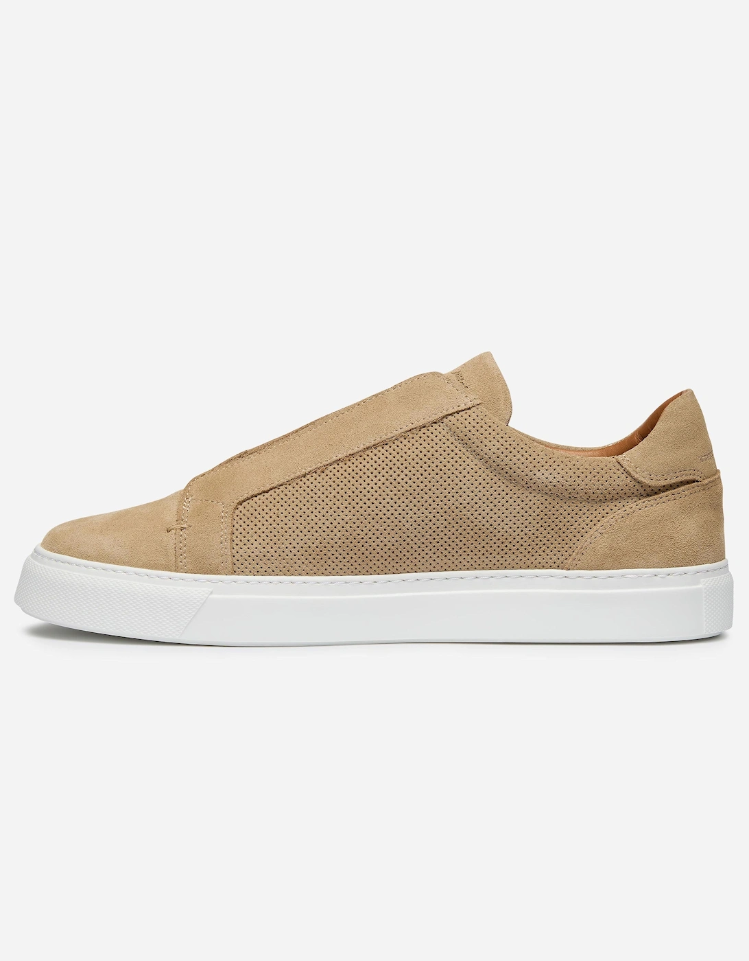 Oliver Sweeney Valezim Suede Mens Slip-On Trainers - Sand