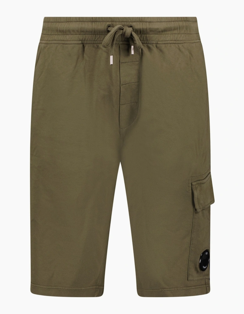 CP Company Light Fleece Lens Sweat Shorts Ivy Green