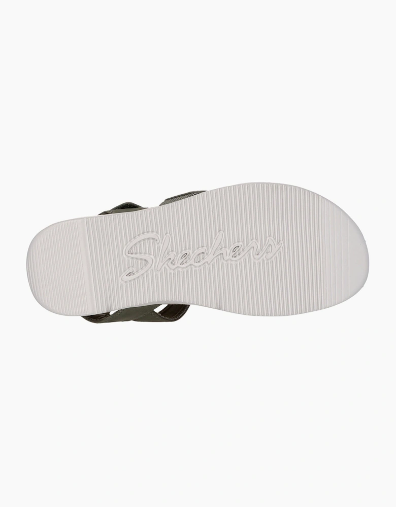 Skechers Lifted Comfort Polyurethane Women's Olive Sandals
