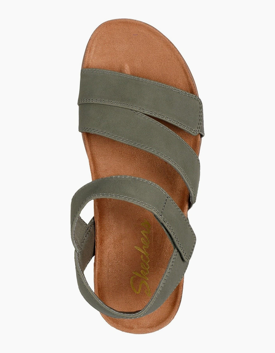 Skechers Lifted Comfort Polyurethane Women's Olive Sandals
