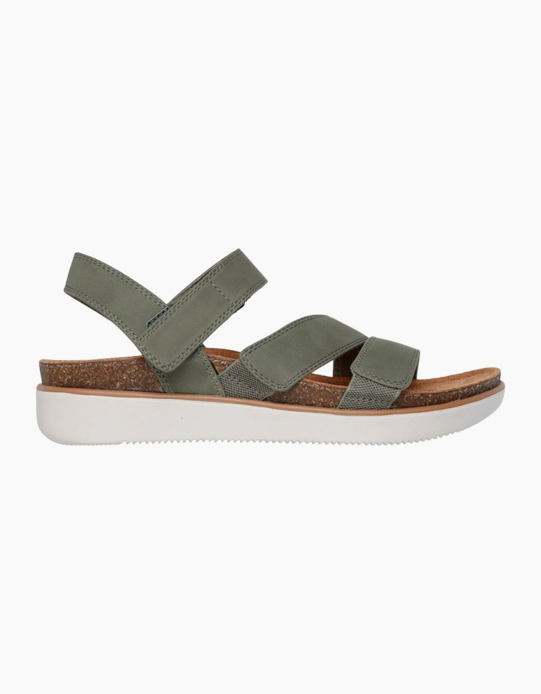 Skechers Lifted Comfort Polyurethane Women's Olive Sandals