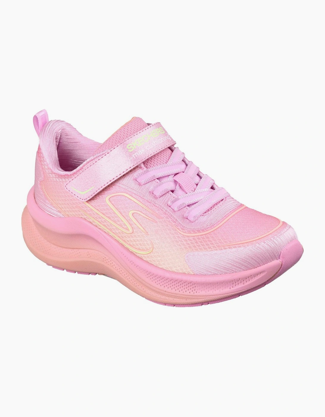 Skechers Girls Pink 'S Microspec Advance Trainers - Size: 13/F (Standard) Kids