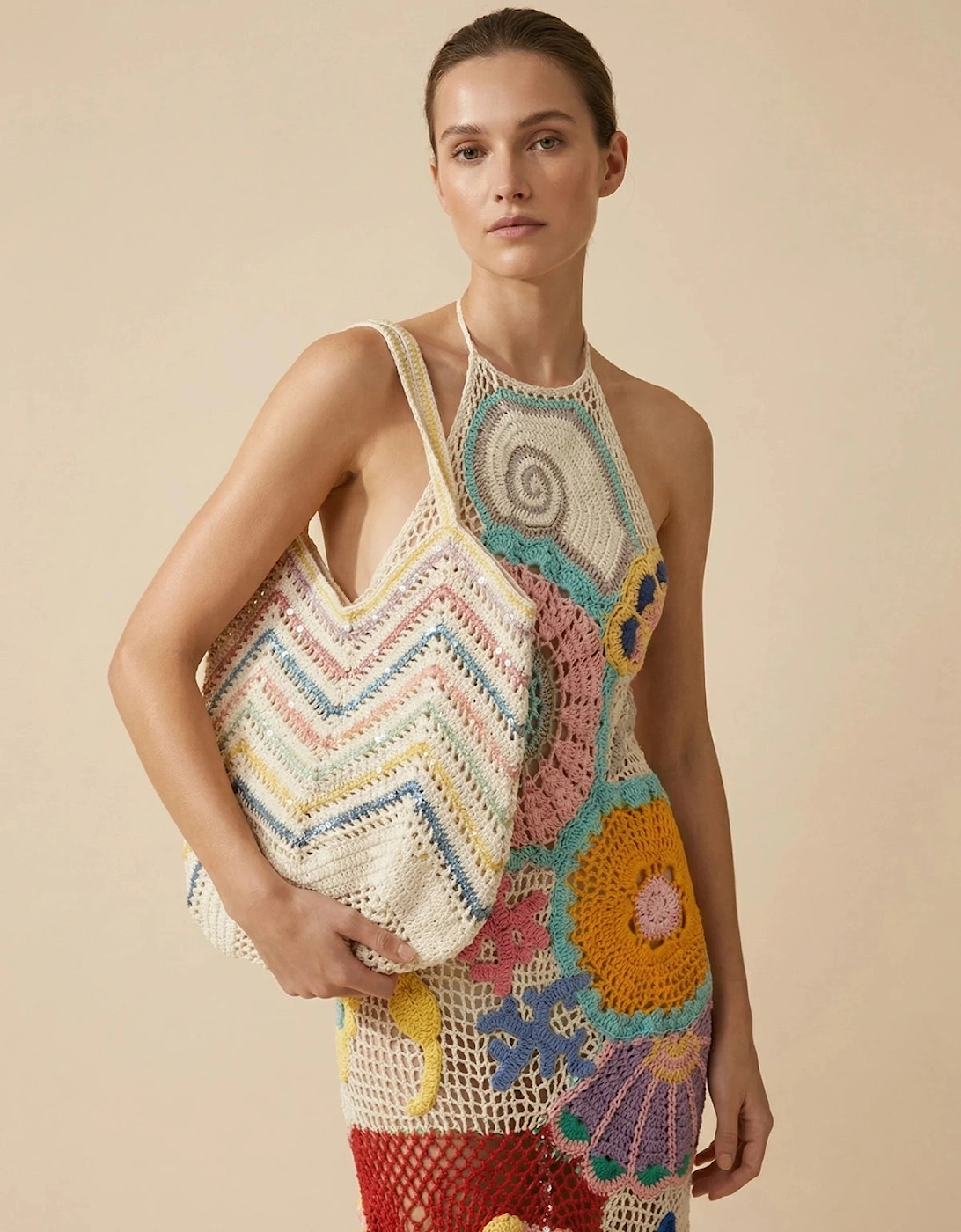 Seaside Pastel Crochet Bag