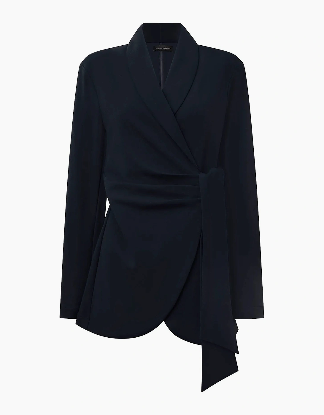 Navy Side Sash Blazer