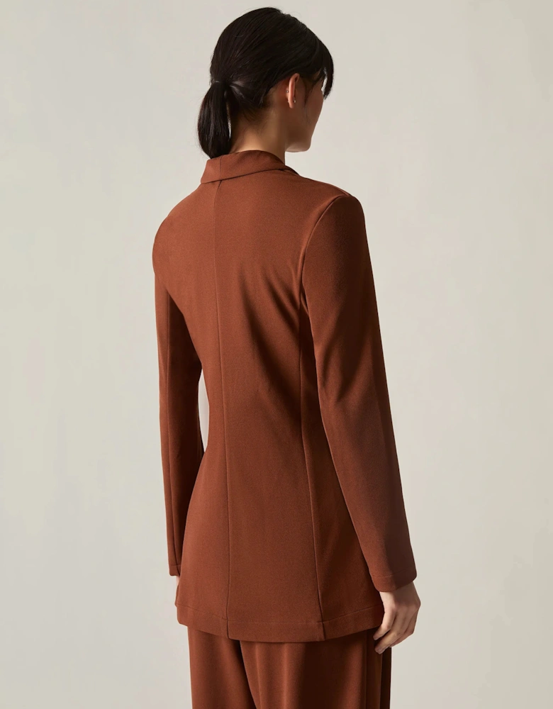 Rust Side Sash Blazer