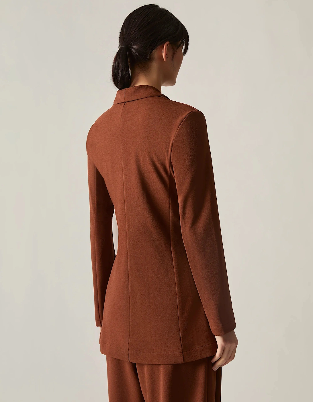 Rust Side Sash Blazer