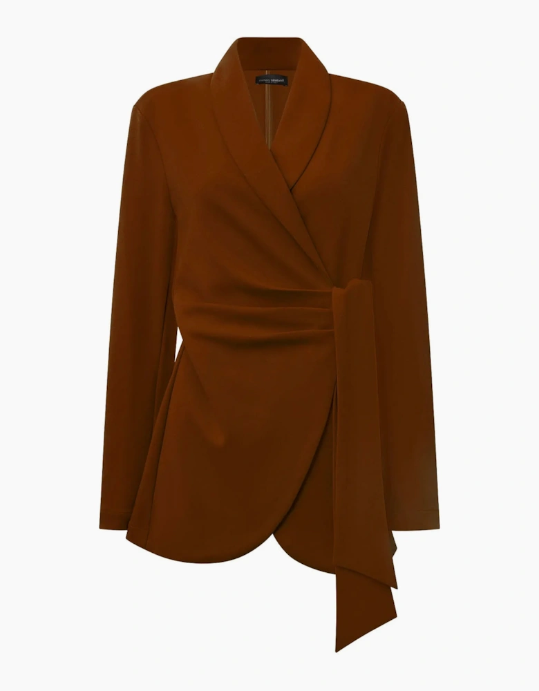 Rust Side Sash Blazer