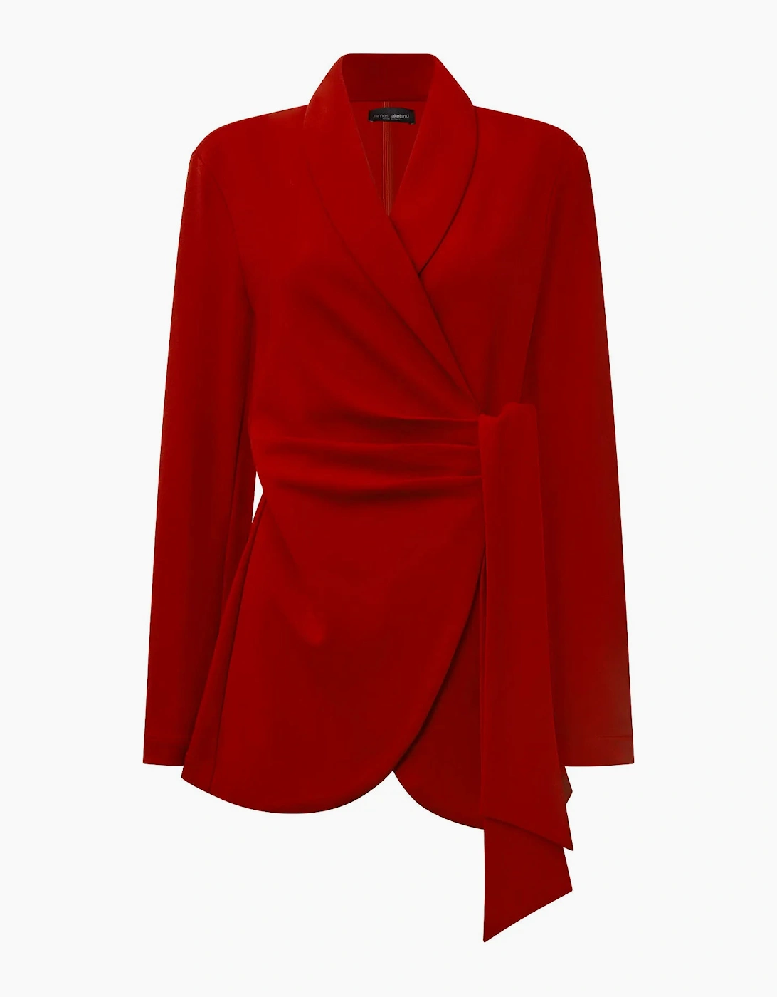 Red Side Sash Blazer