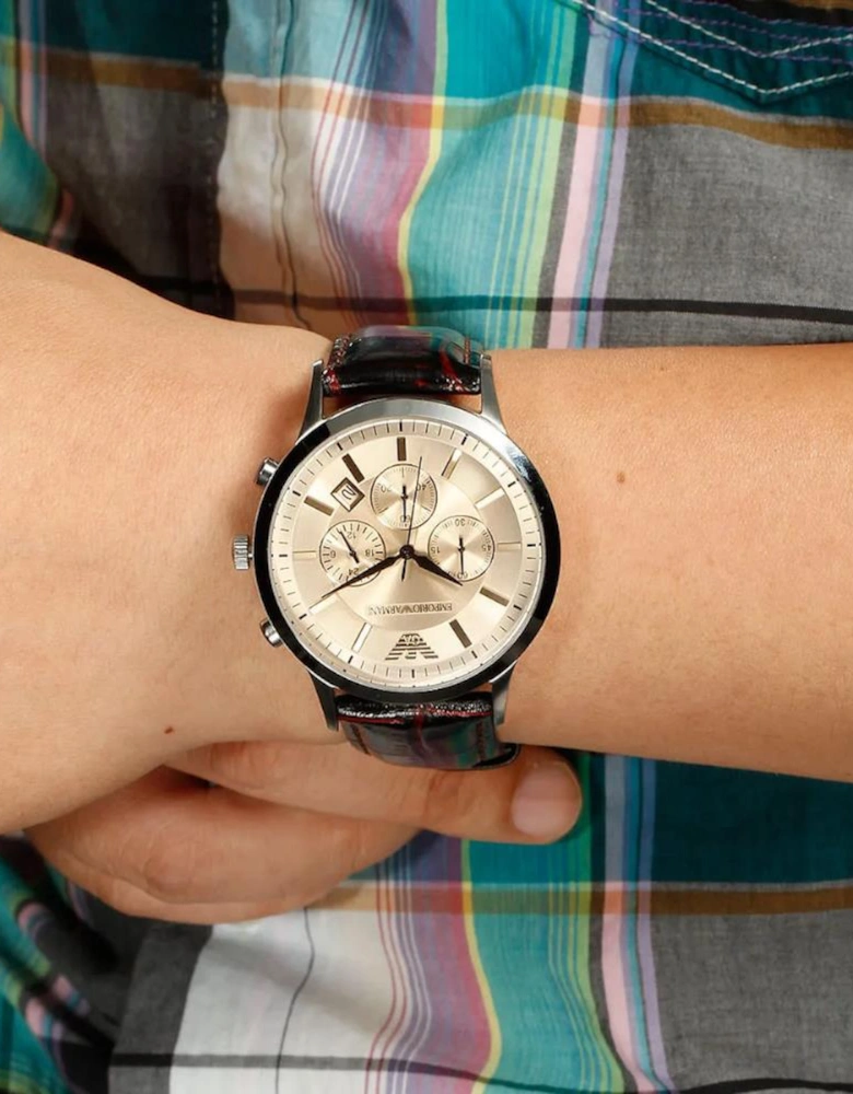 Emporio Armani AR2433 Chronograph Beige Dial Men's Watch