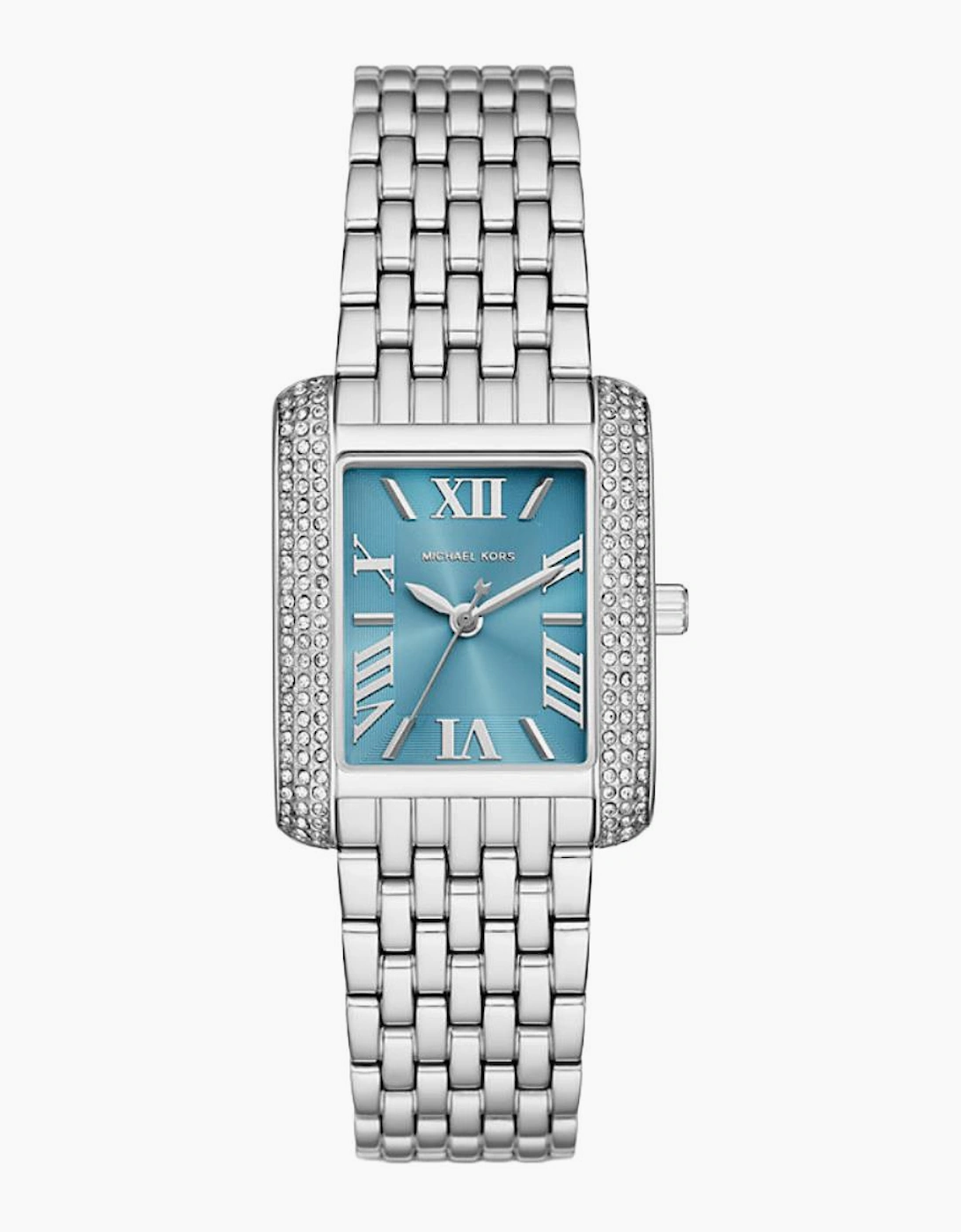 Michael Kors Women's Silver Mk4829 Emery Blue Dial Watch