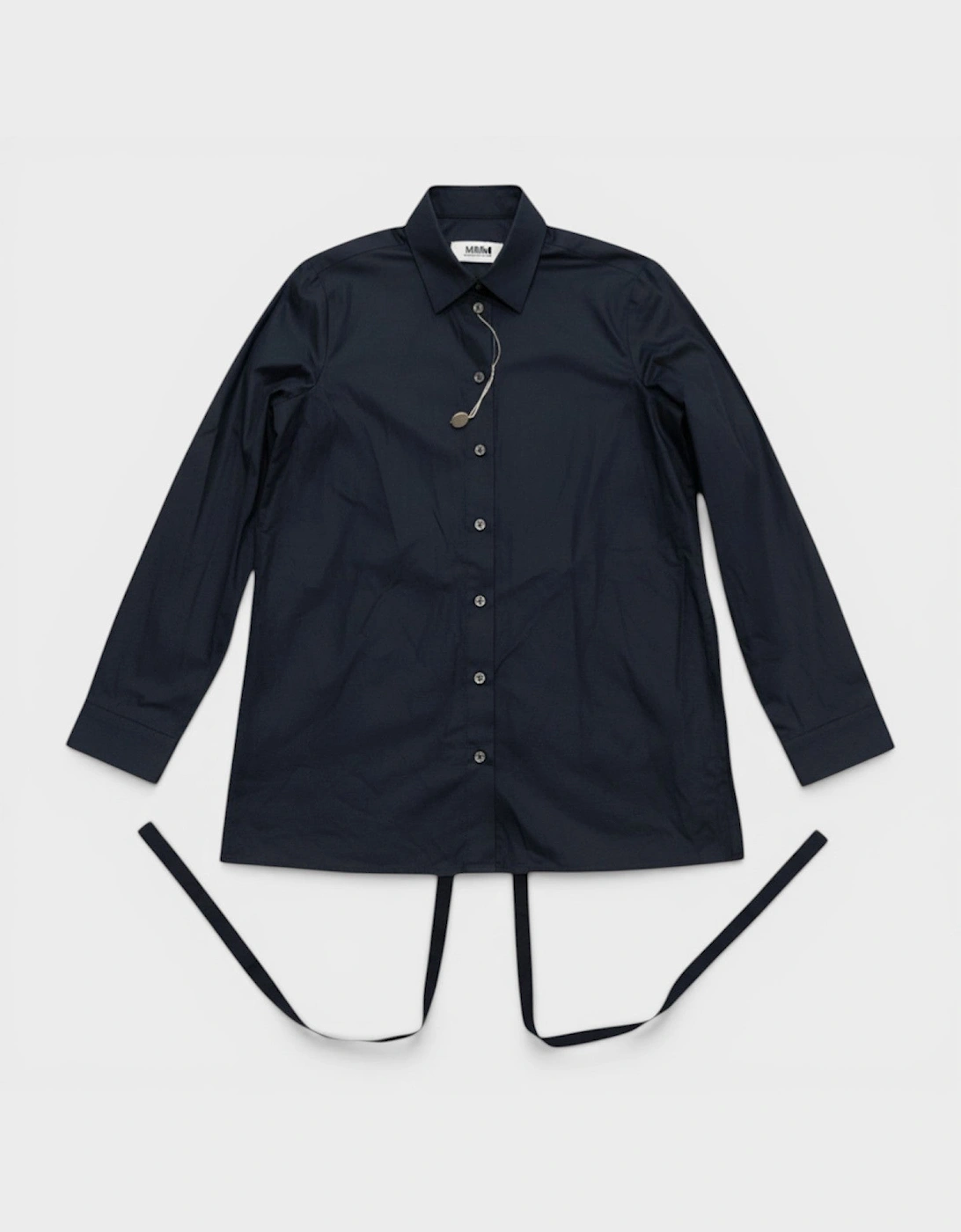 Long Sleeve Buttoned Shirt Dark Navy Black, 3 of 2
