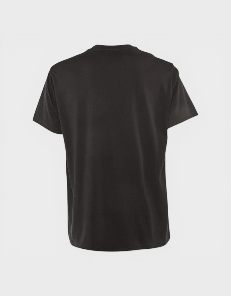 Raynerton Cotton Logo Embroidered T-Shirt Black
