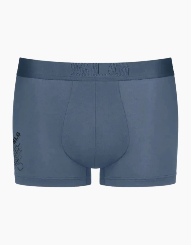 2-Pack SLG Base Modal Soft Boxer Trunks, Blue Combination